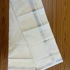 Silver Kasavu  Double Mund